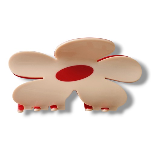 Flora Solo Clip / Beige Red