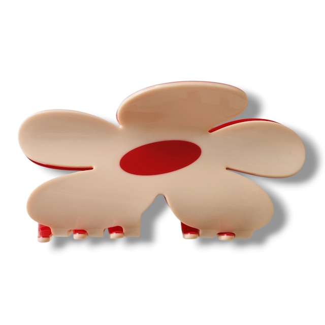 Flora Solo Clip / Beige Red