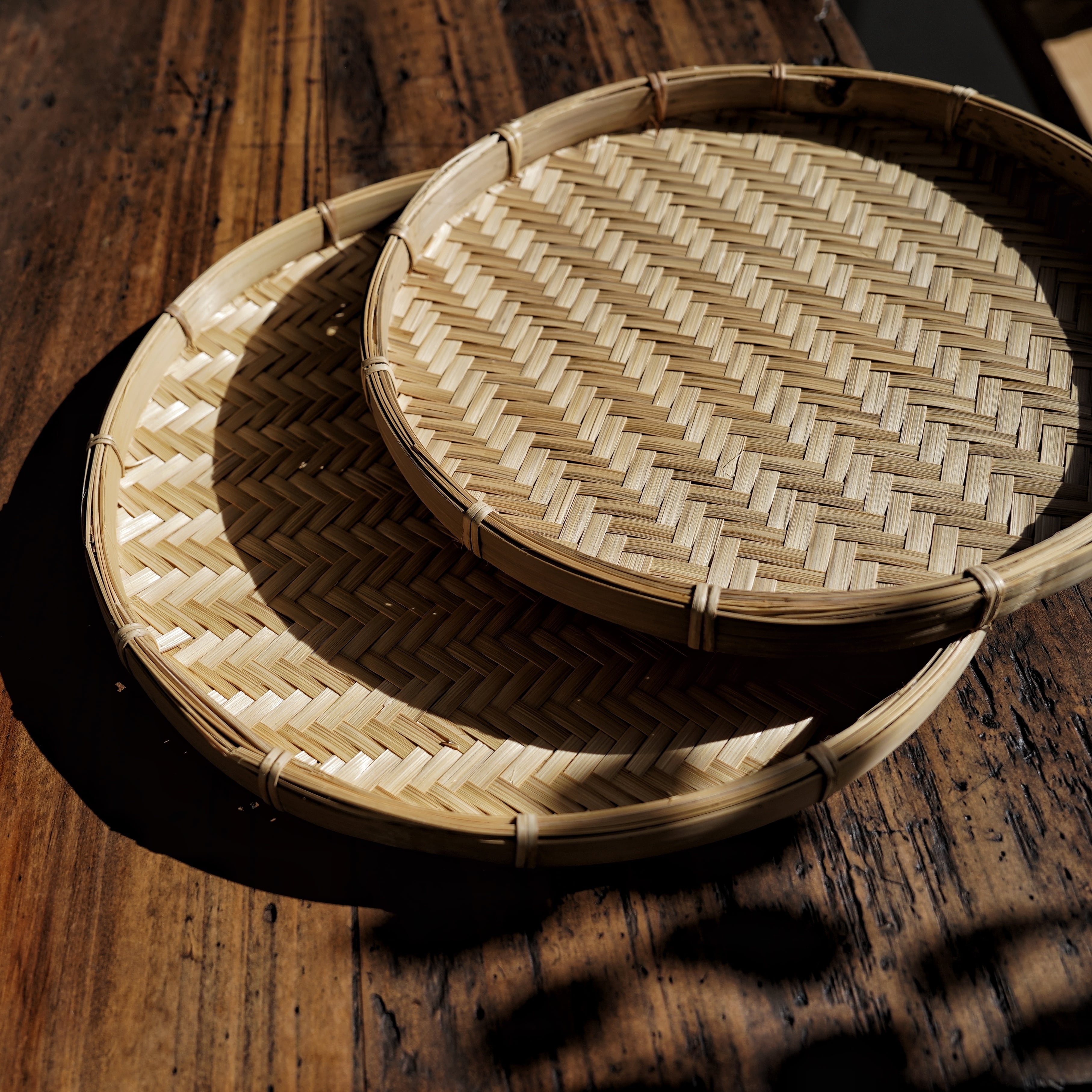 フラット形竹ザル（2個セット）／People Tree | Sweet Things