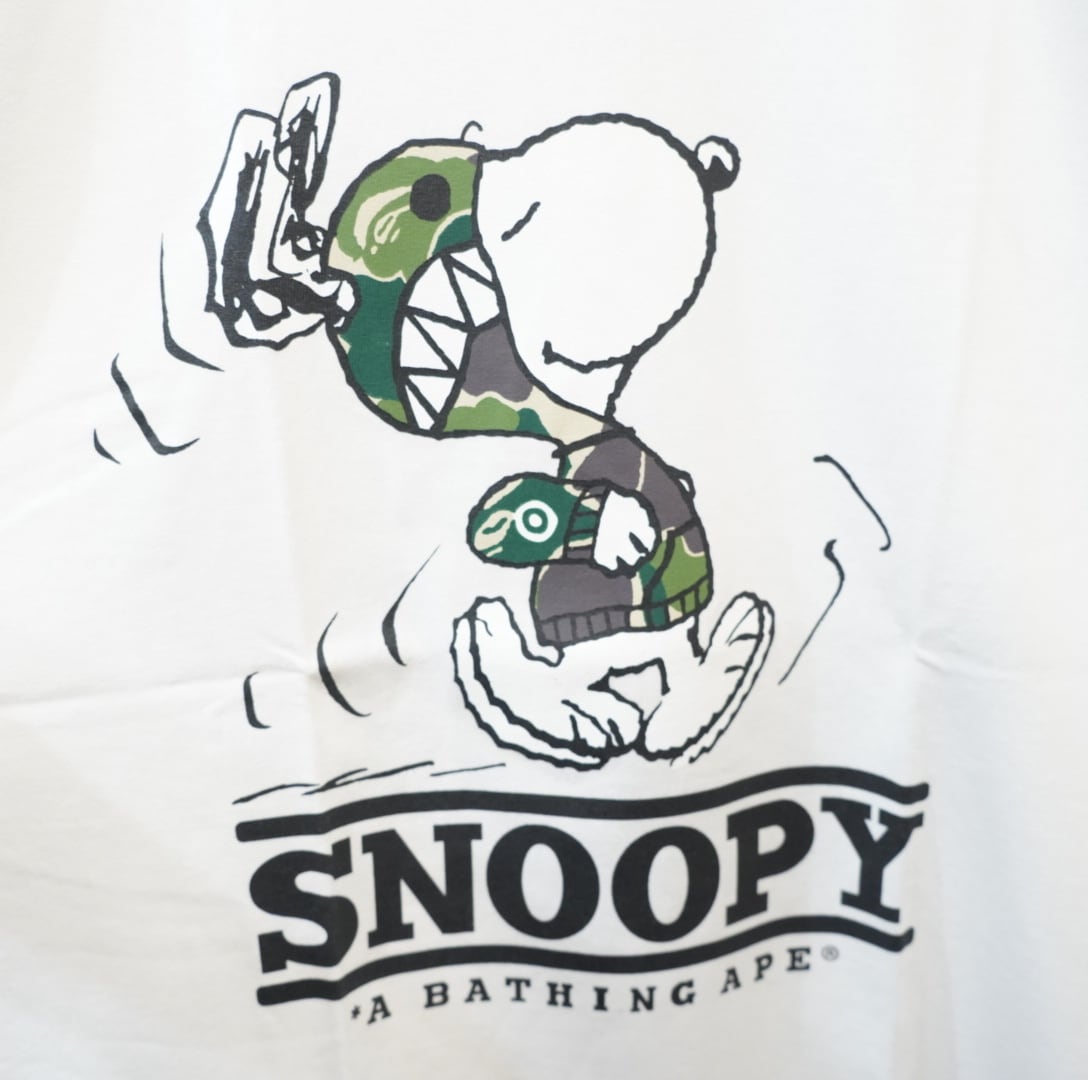 デッドストック a bathing ape × peanuts Tシャツ XL/エイプ