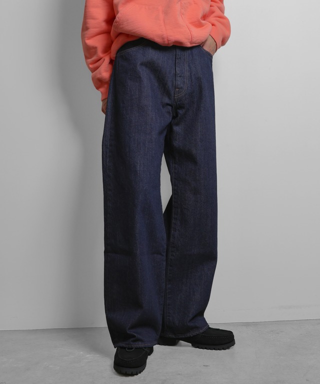 UNUSED /  UW1202 WIDE DENIM PANTS (INDIGO)