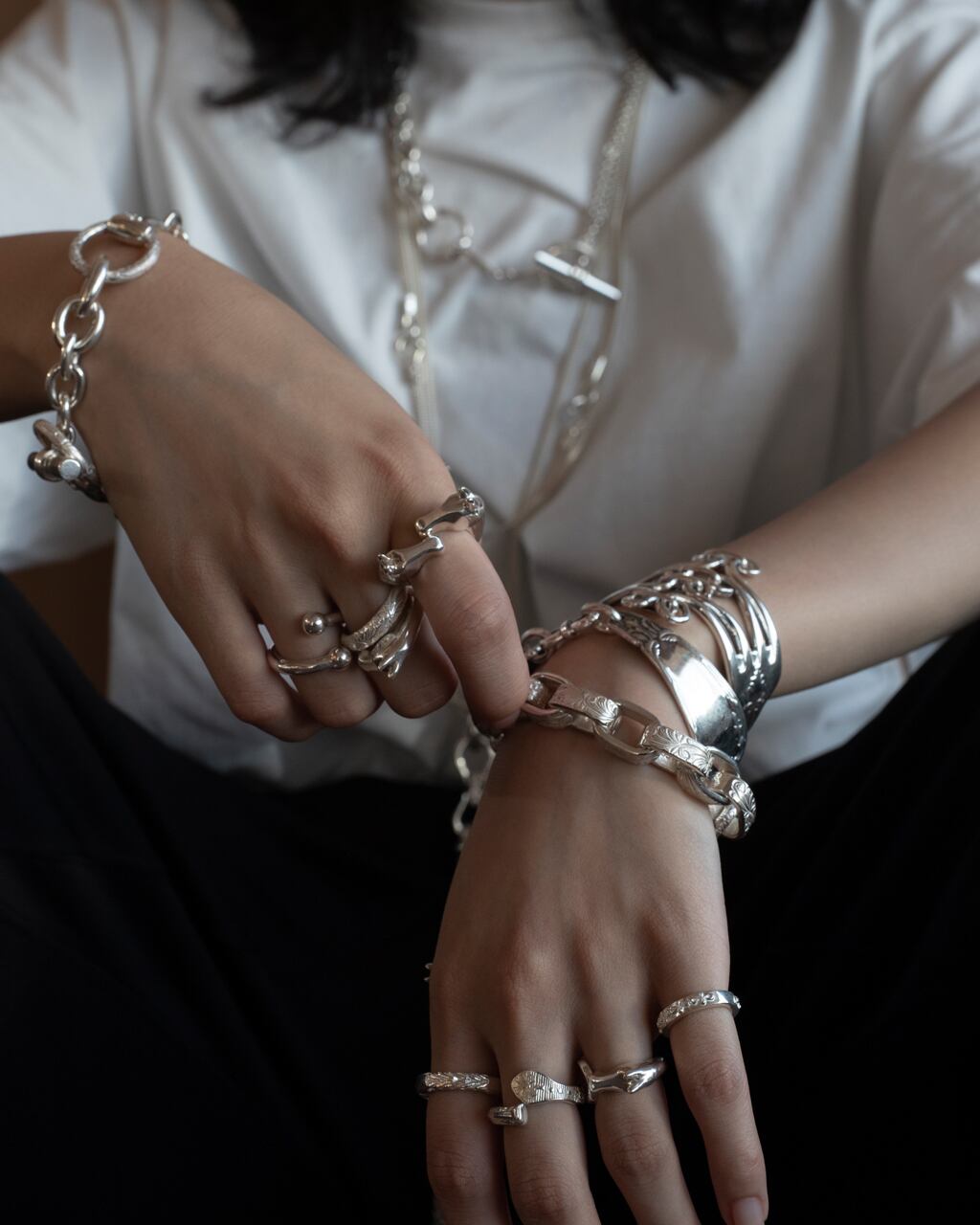 R-079 Horse ring (arabesque) | WAKAN SILVER SMITH online store
