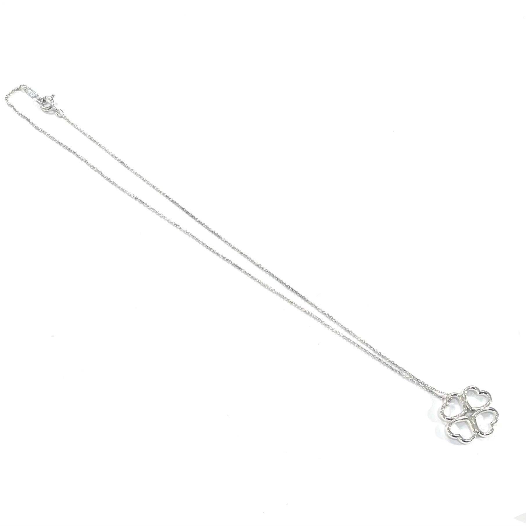 TIFFANY & Co.】ティファニー オープンハート クローバー ネックレス