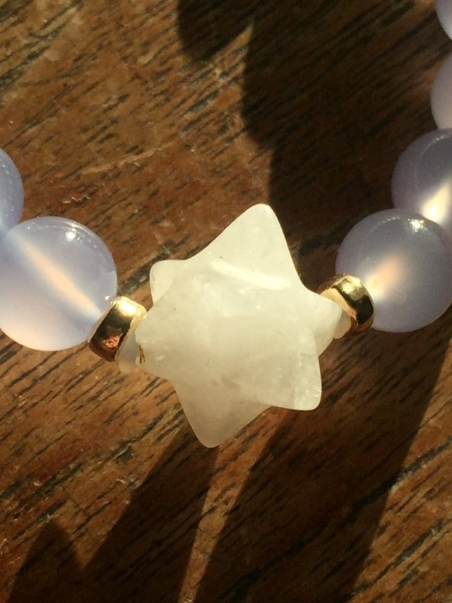 【体調管理】マカバアゼツライト & パープルカルセドニー(天然色)