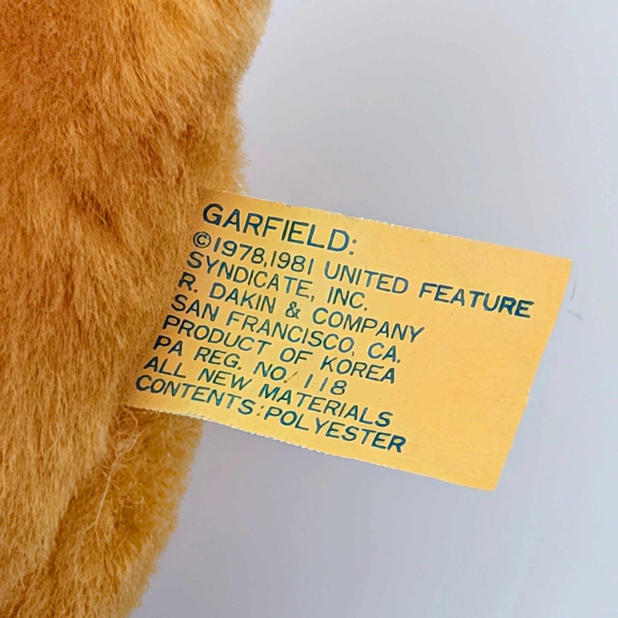 ☆ VINTAGE 1980年代初期 ☆【 Garfield ( ガーフィールド ) 】『 キューピットガーフィールド 』ぬいぐるみ / プラッシュ / plush / 1980年代年製 〚アメリカン雑貨 アメトイ〛