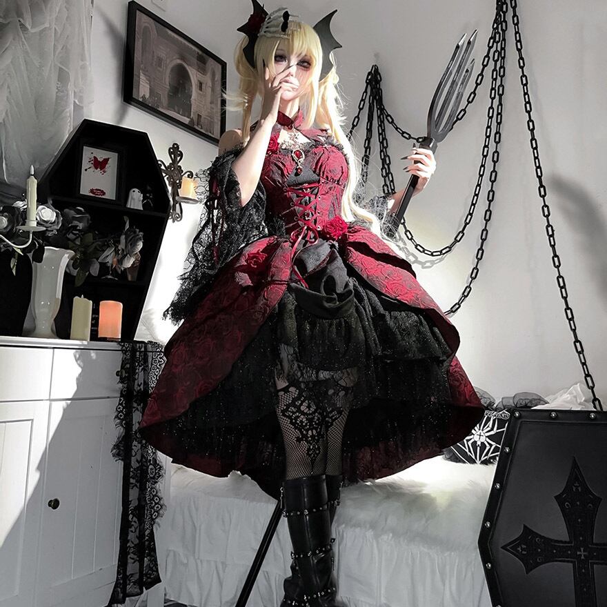 ワンピース ゴスロリ ロリータ フイッシュテール アイドル サブカル ライブ 7f16eb5908239aa222f694967ff3e4