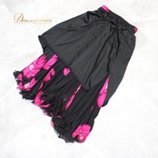 社交ダンス 衣装 スタンダード 上下セット ツーピース レッスンウェア パーティ衣装 女性用 レディース オールシーズン 黒 花柄 Leirena レイリーナ ピンク系 ブラック系 ラインストーン 社交ダンス衣装 セットアップ フラワーデザイン おしゃれ