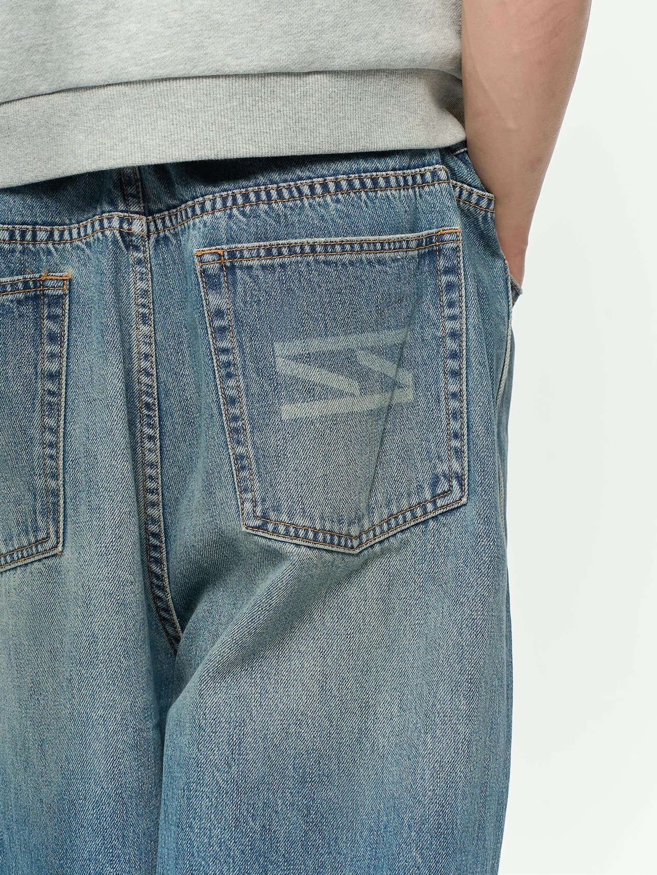 NFAI. Wide leg denim pants