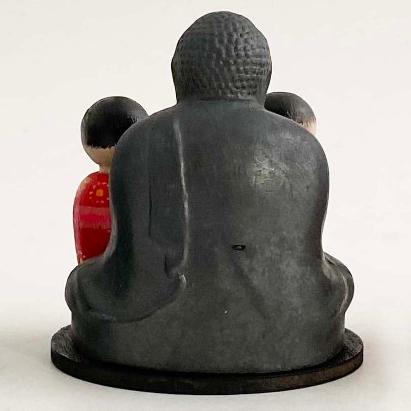 昭和の鎌倉スーベニイルこけしセット（黒）