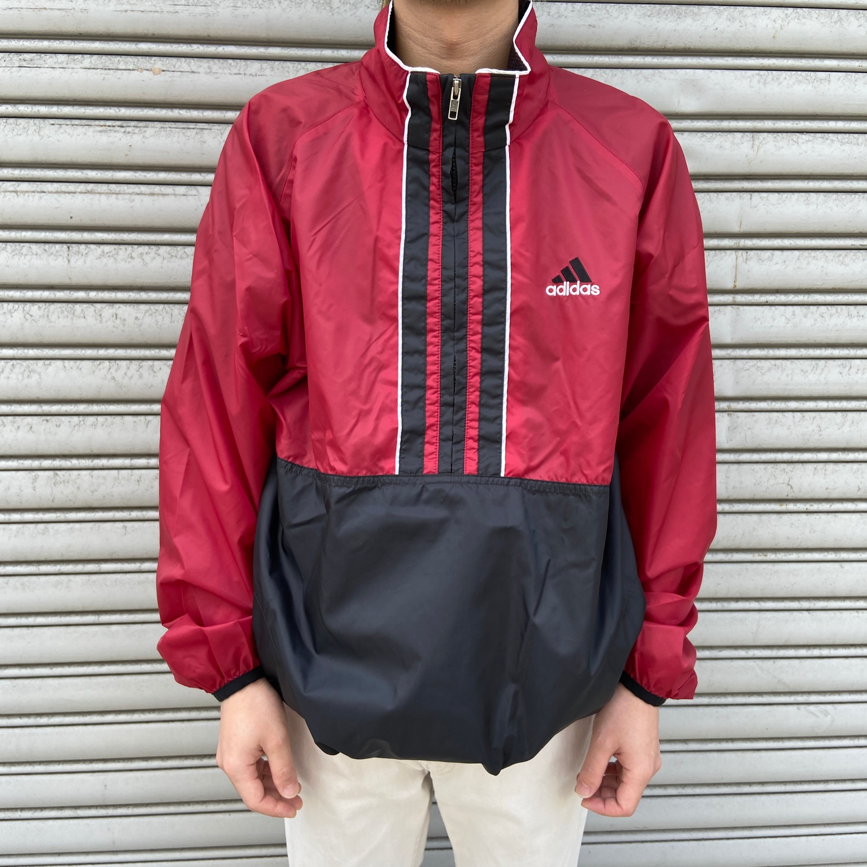 90's adidasオーバーサイズナイロンプルオーバージャケット 90's adidasオーバーサイズナイロンプルオーバージャケット