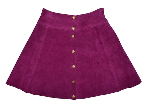 DoReMi Unique Series – Purple Leather Mini Skirt