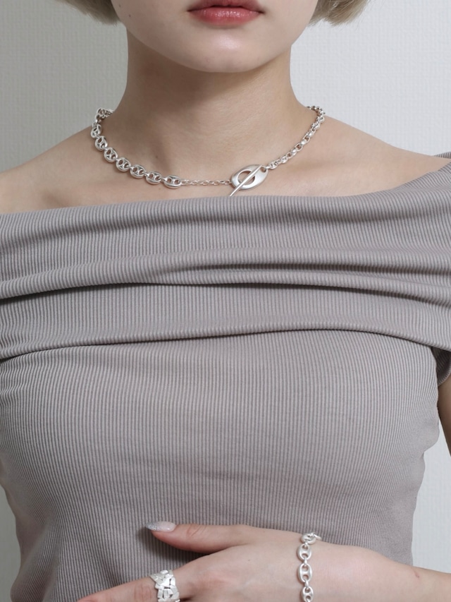 s925 Aground Form Necklace