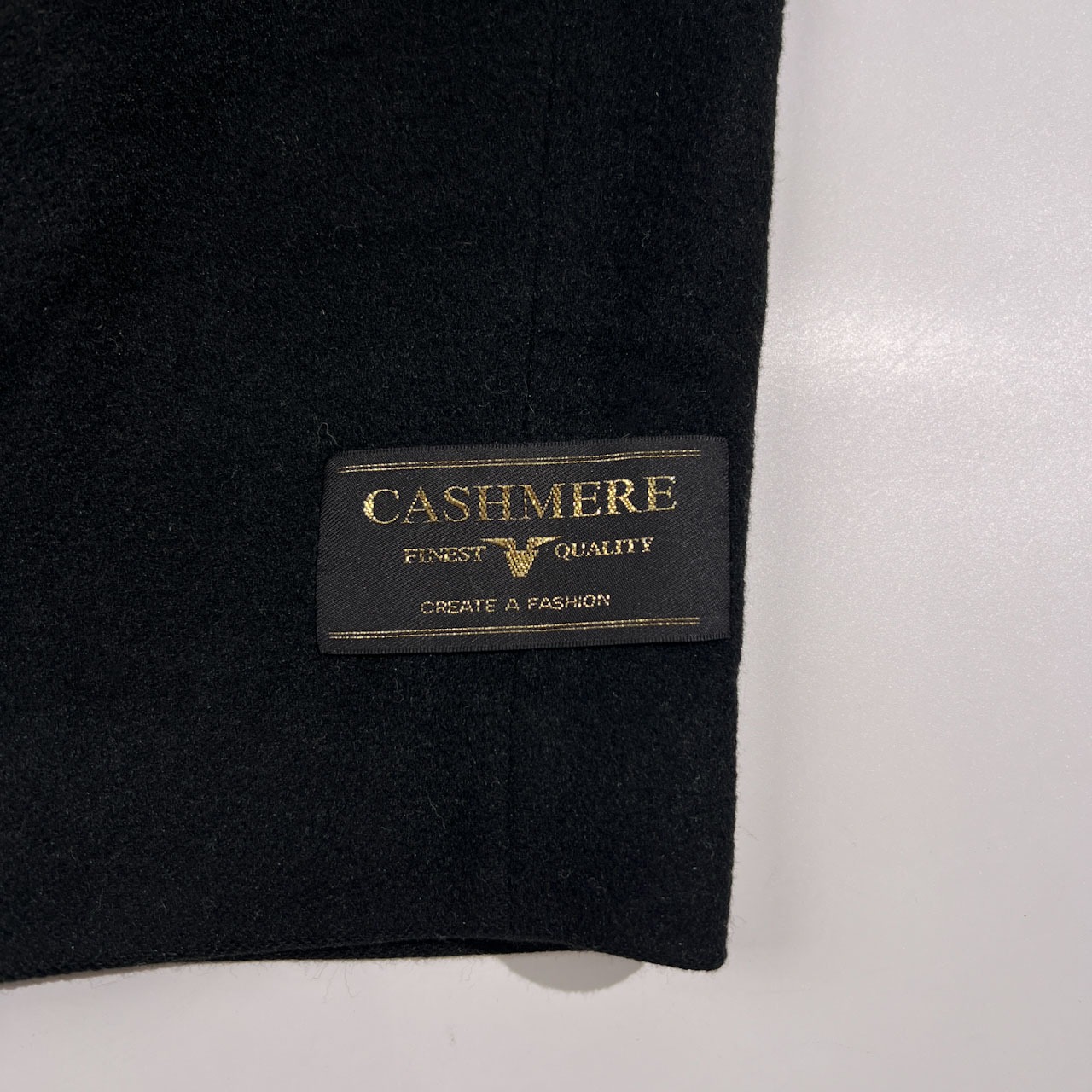 カシミヤ100% 毛皮付き ROSASE CLUB ローザスクラブ ブルーフォックス カシミア ウール コート サイズ M /ブラック/本毛皮