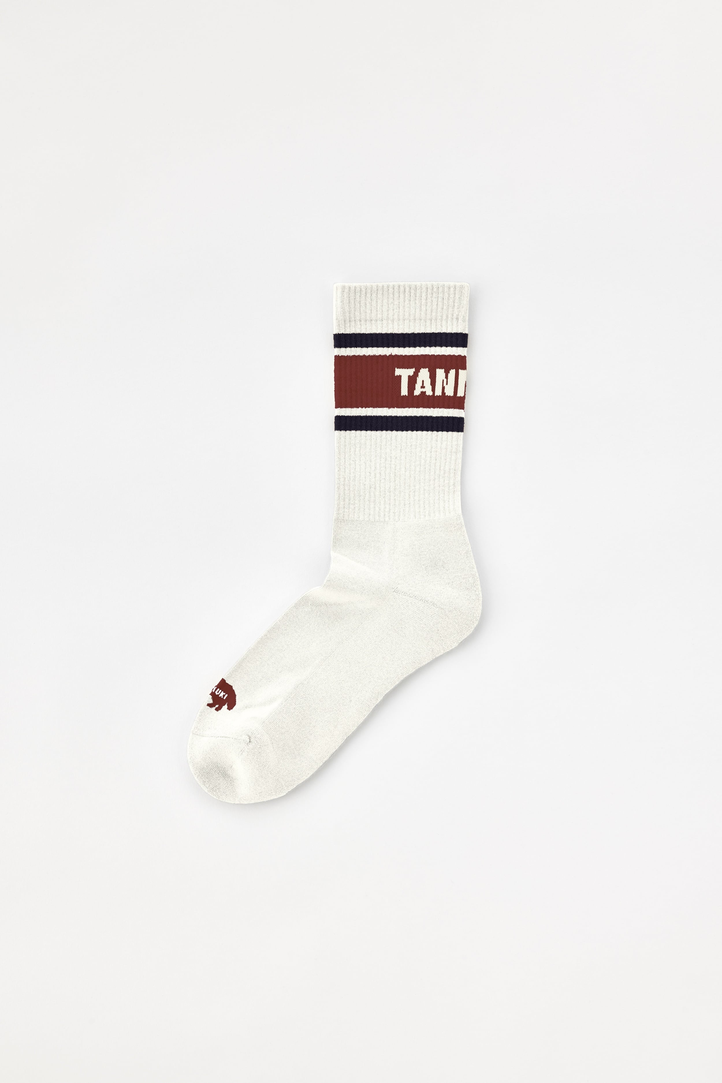 s*0様 Offwhite 靴下 Sato Border Socks: Color Off-white | TANNUKI Running Wear Shop