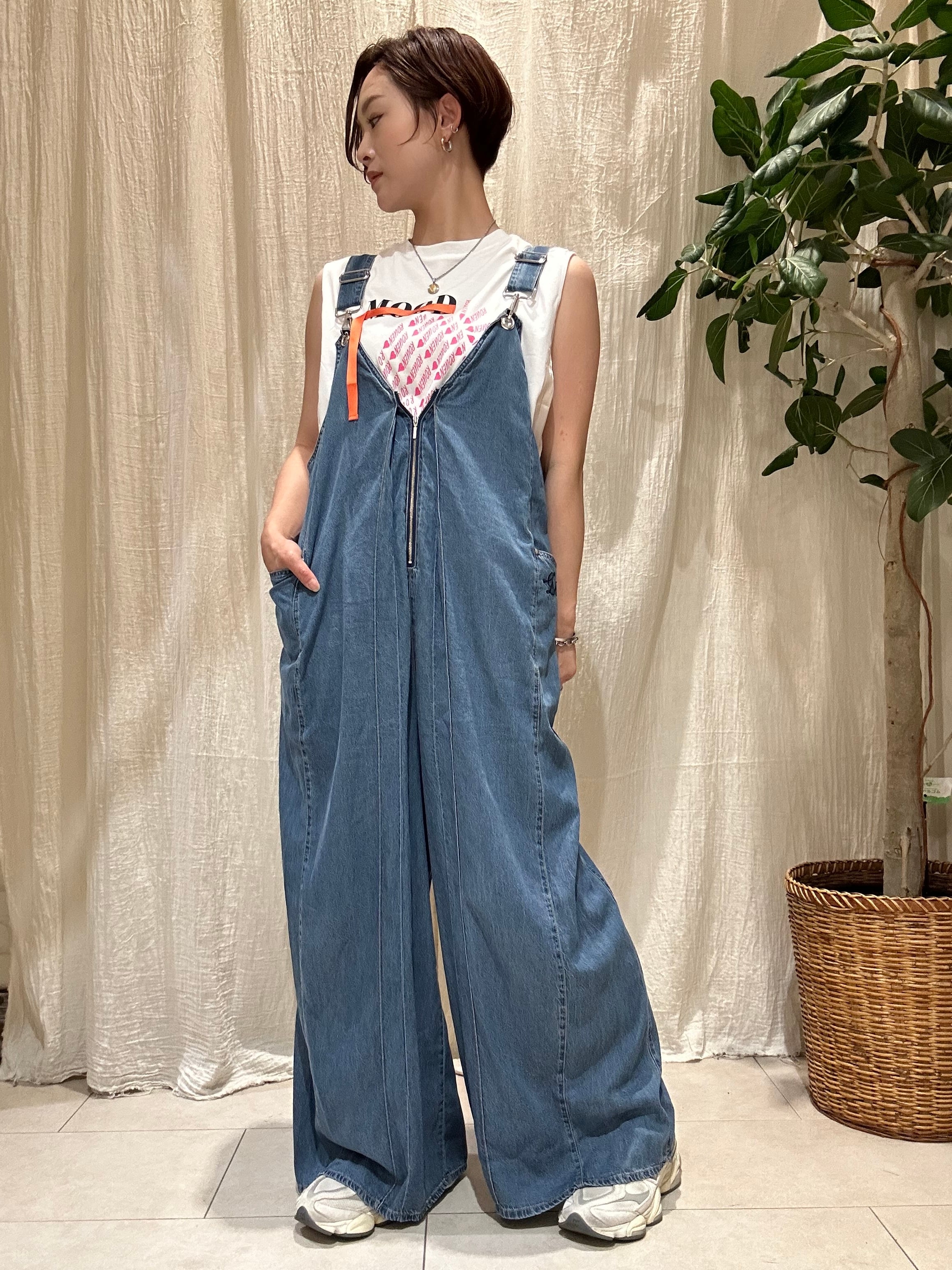 ペインターロゴ刺繍サロペット Eimee Law(エイミーロウ) | EARL