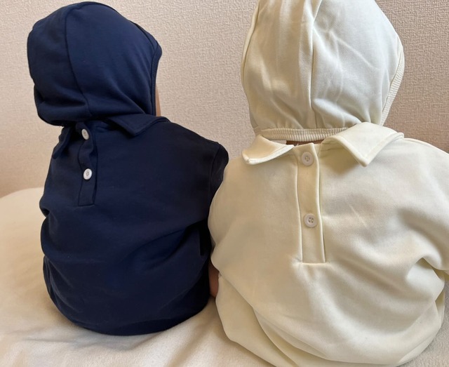 【取寄】文字プリントシャツロンパース