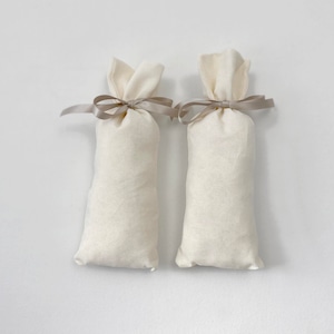 和紙布で作った消臭や除湿効果のある袋　「ブリオッシュ」　Lサイズ　２個セット