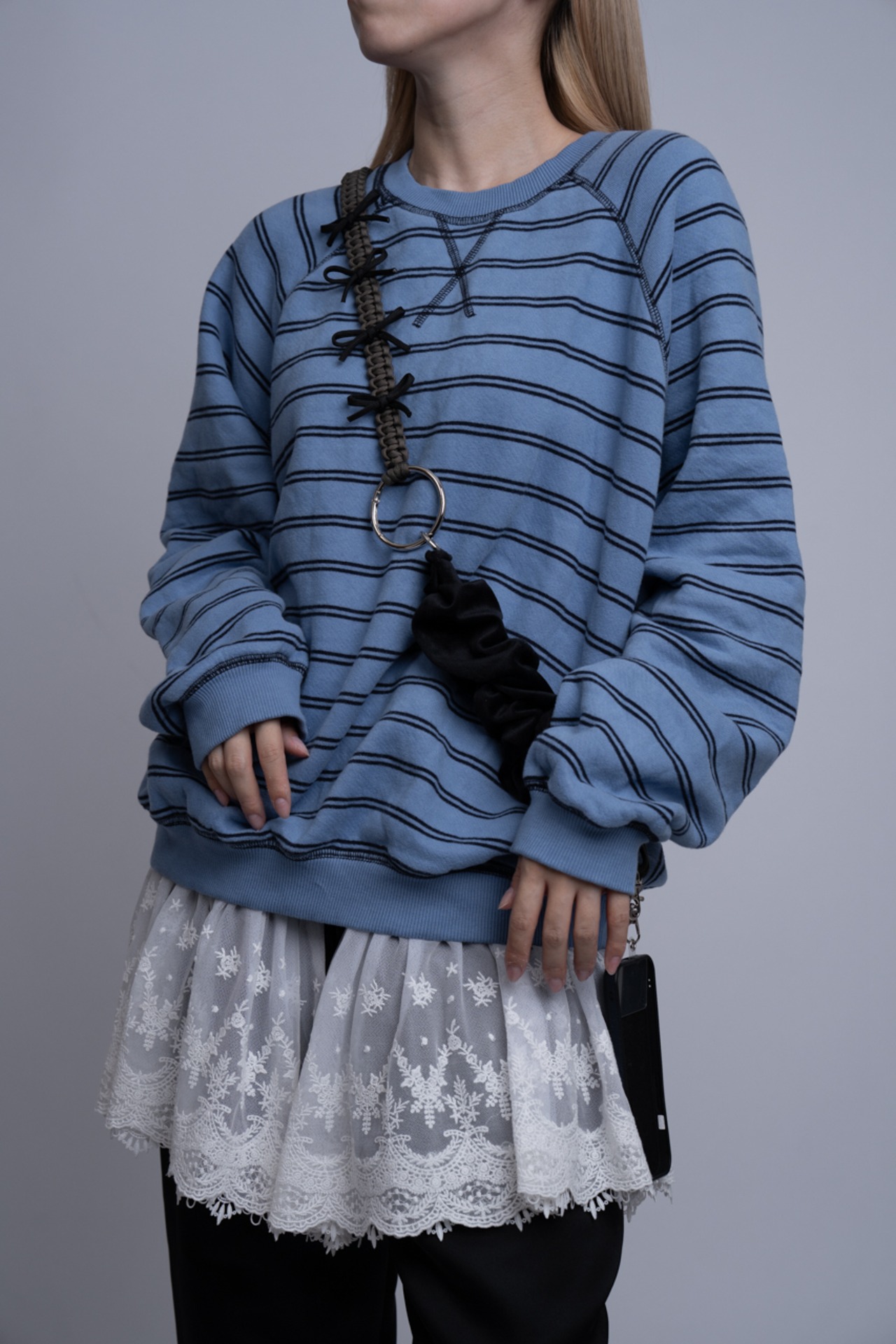 【残り5点】3way velour strap Black