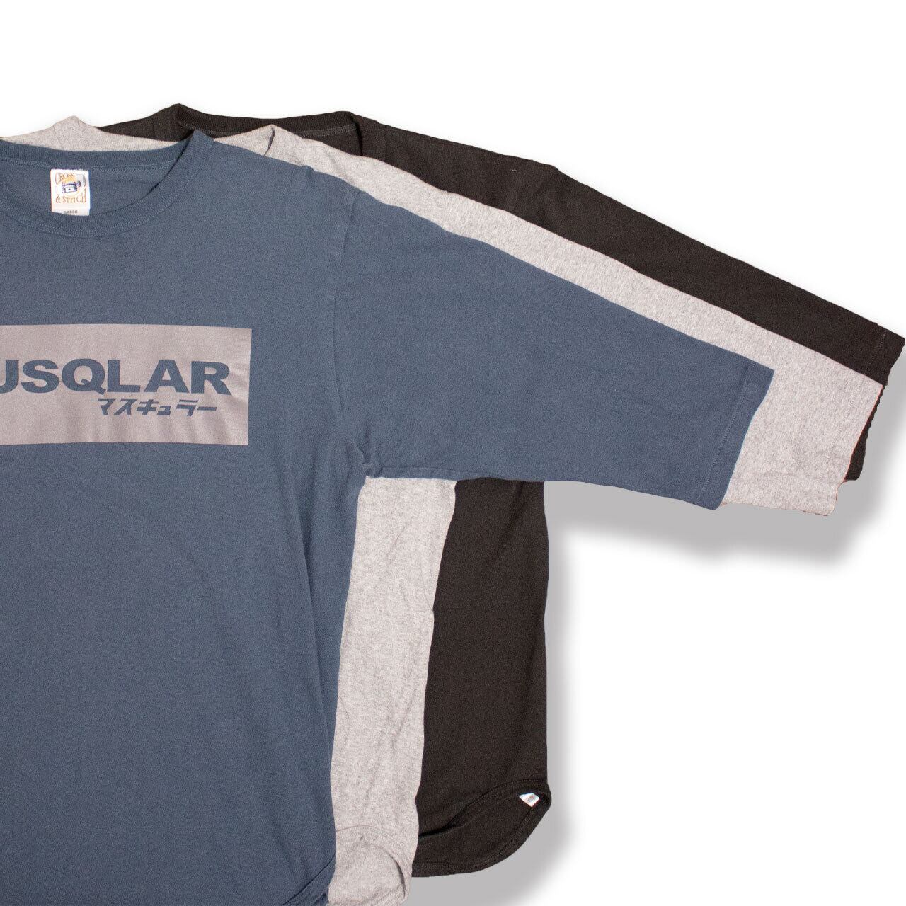 MUSQLAR ベーシック7分袖Tシャツ