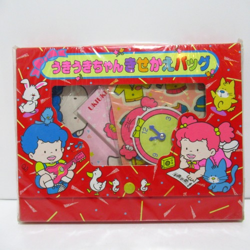 うきうきちゃんきせかえバッグ　昭和レトロ　赤　デッドストック [$3]