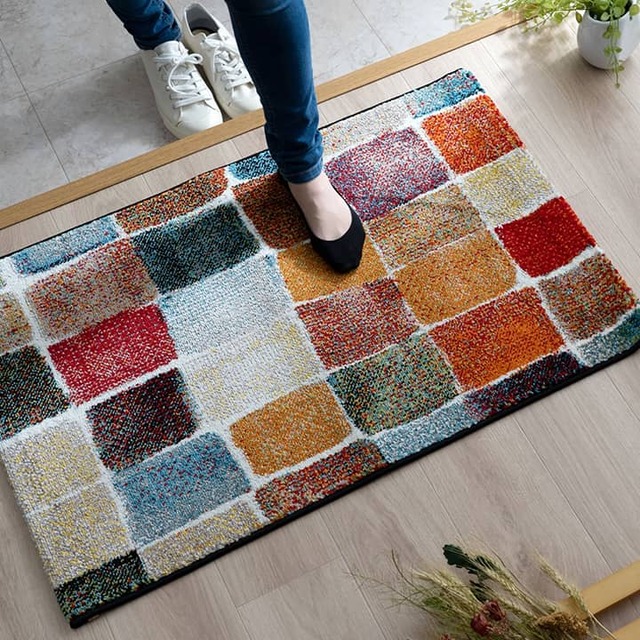 キッチンマット シンプ BE 45X240 45×240cm ラグマット カーペット ラグ 絨毯