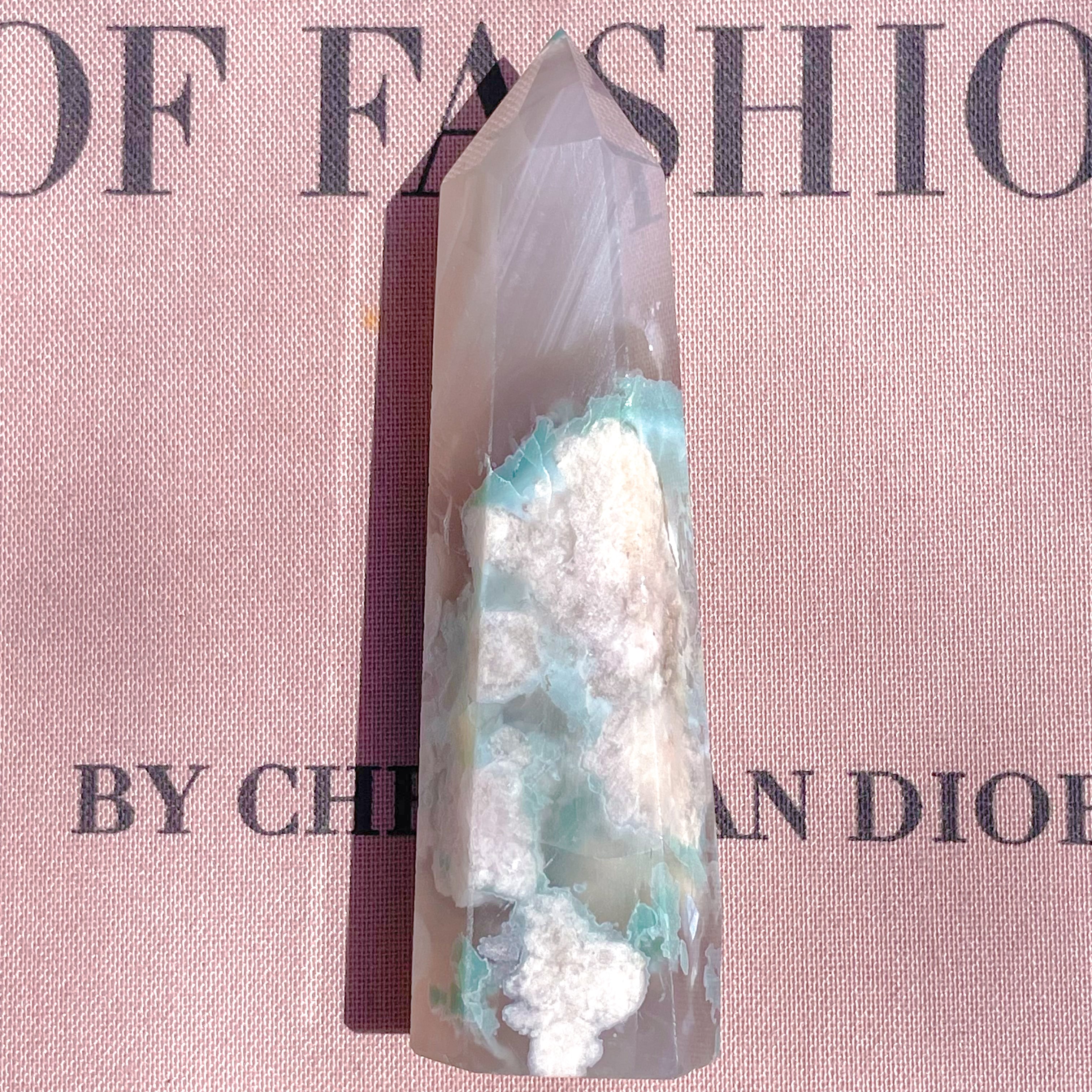 Green Cherry Blossom Agate Point 16 ✧ グリーンチェリーブロッサムアゲート (桜瑪瑙)