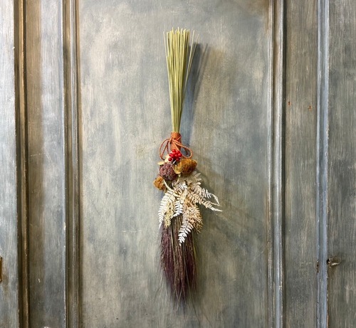 お正月飾りしめ縄ドライフラワーb