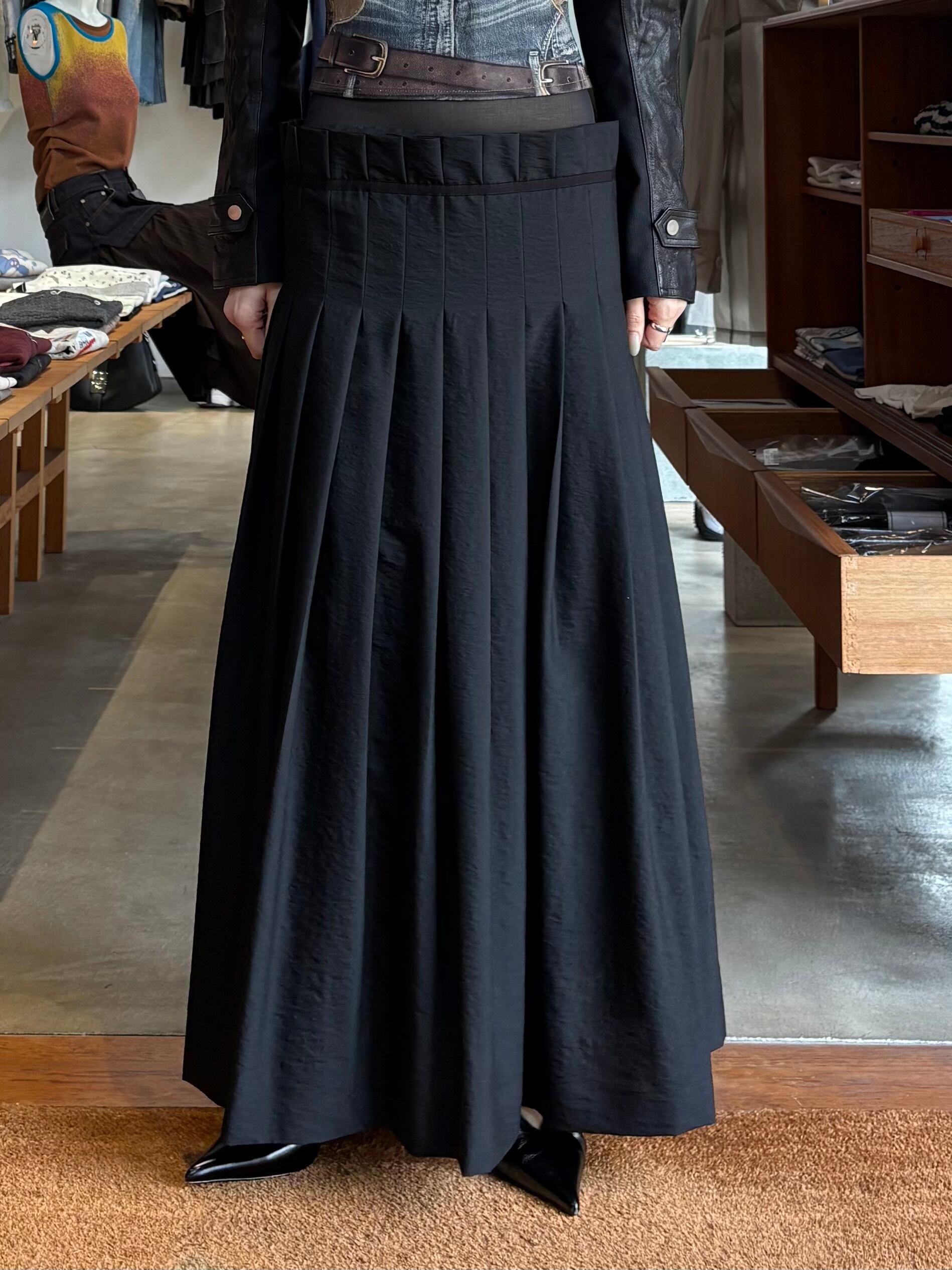 FETICO STRAPS KNIT LONG SKIRT スカート STRAPS KNIT LONG SKIRT(1 BLACK): FETICO: WOMENS｜ STUDIOUS ONLINE