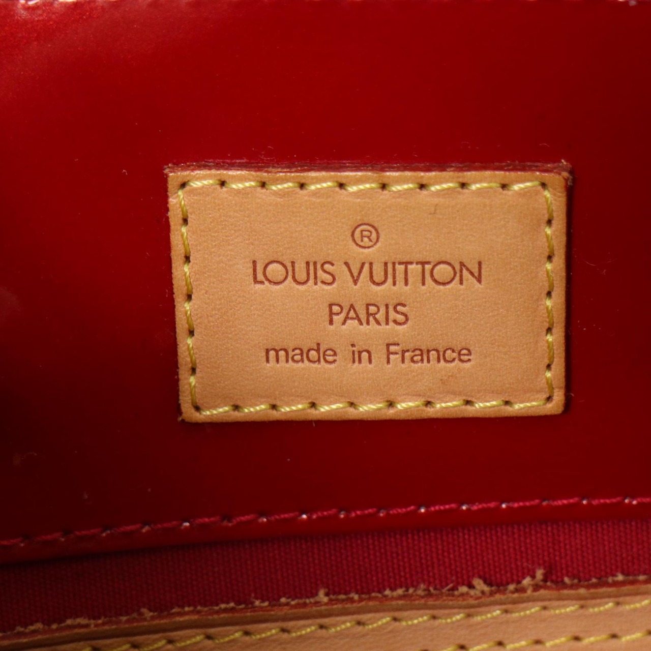 LOUIS VUITTON ルイヴィトン  ヴェルニ リードPM  PVC ハンドバッグ レッド A-7559