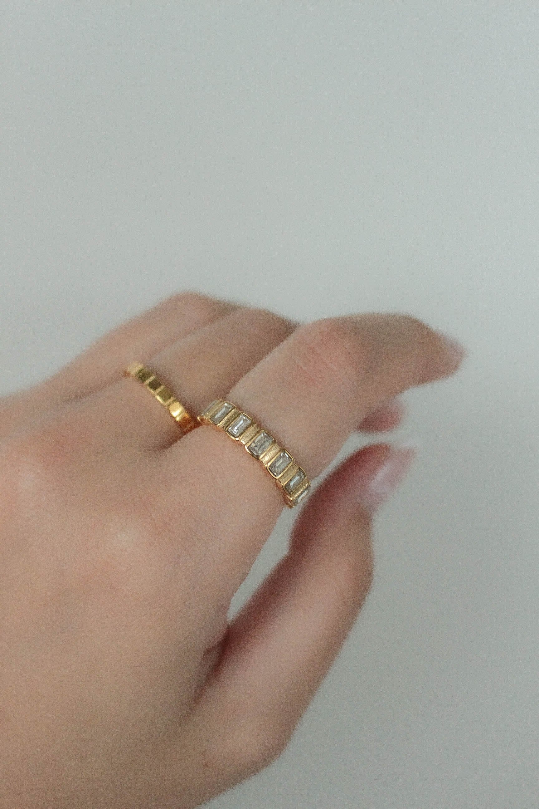 アクセサリーまとめ売り　2.1キロ 10/8(wed)再販 Full Square Zirconia Ring | 金属アレルギー対応