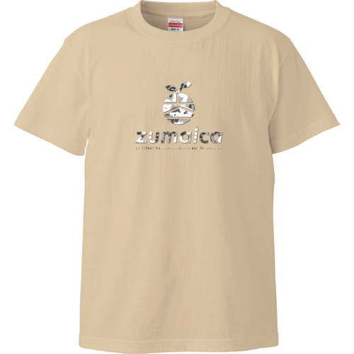 サンドベージュTシャツ 【White kamo】