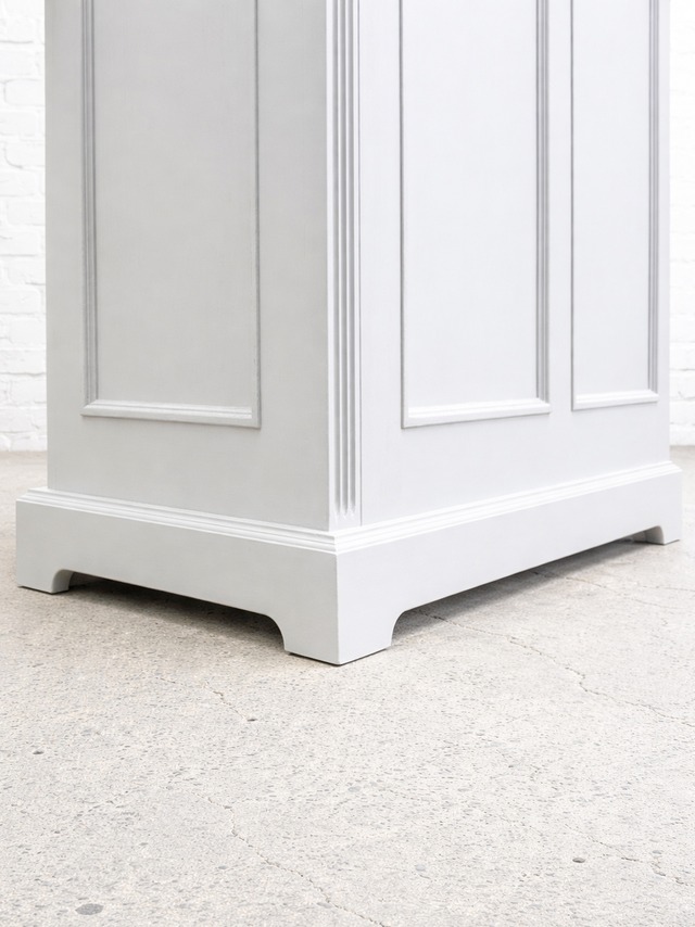 両面化粧間仕切り兼収納キャビネット (大理石天板・アンティーク調家具)W900 輸入住宅向け家具