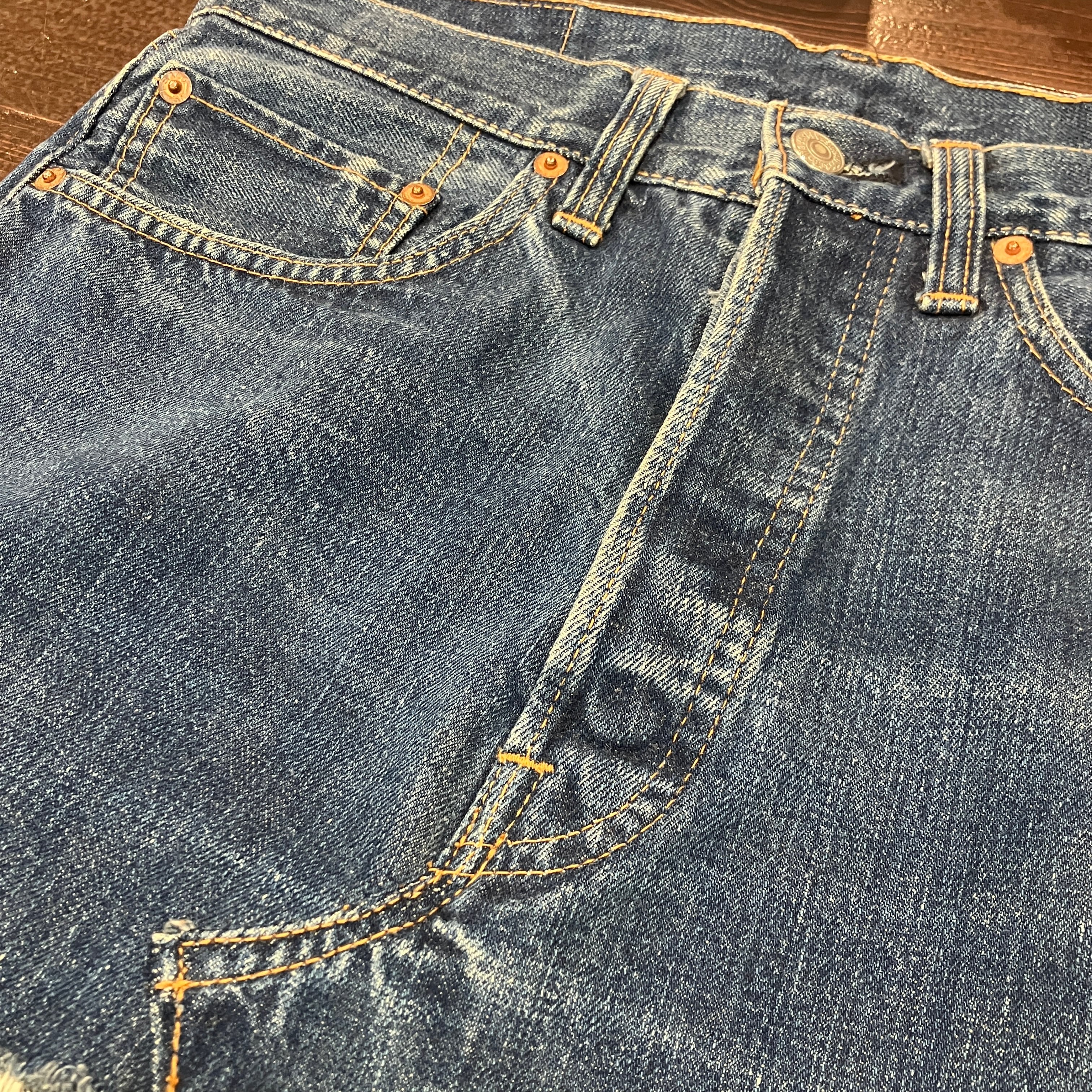 1970'S LEVI'S 501 66 SINGLE REMAKE DENIM SKIRT | safarionline