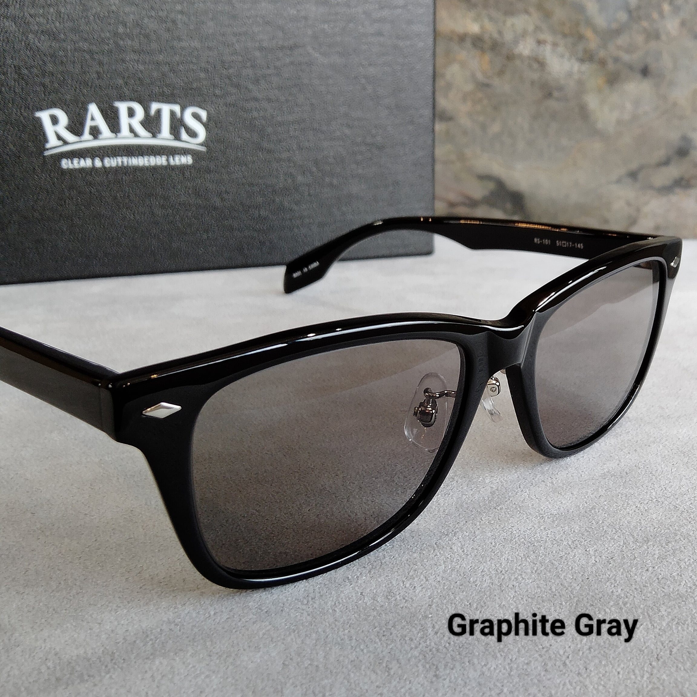 RARTS（アーツ）偏光lensサングラス「ROUGH ラフ」RS-101/BLACK