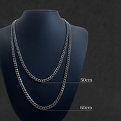 Chain Necklace Six-sided Single〈 Slender 〉