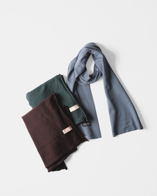 [1990s] "JOHN SMEDLEY" Imperial Kashmir High Gauge Knit Stole (Made in Great Britain)