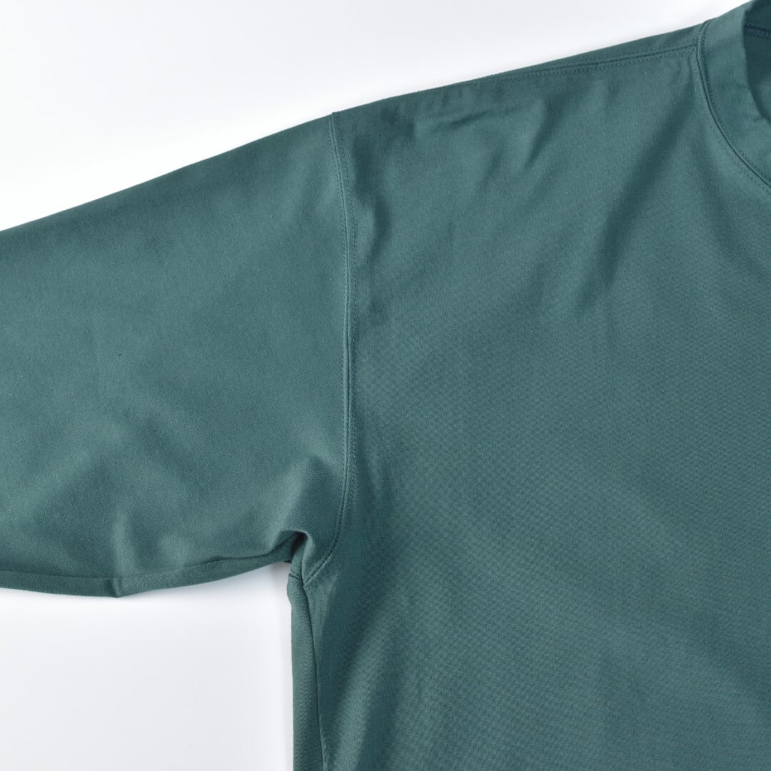 Sarahwear サラウエア オーガニックコットン7分袖Tシャツ Stella・グリーン