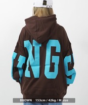 \SALE/◆ビッグロゴ 立体プリント ビッグパーカー◆ng-82522