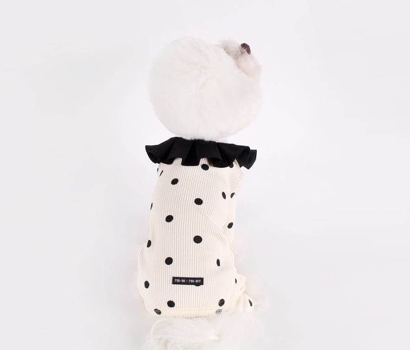ドットフリル オールインワン S ~ XL 2color  /  犬服 新作 ドッグウェア 小型犬 中型犬 大型犬 犬の服 わんちゃん ペット