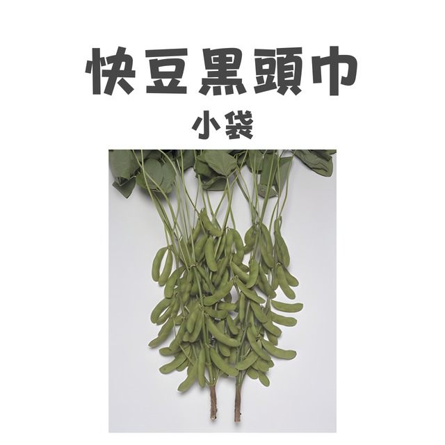 快豆黒頭巾　エダマメ種子・小袋