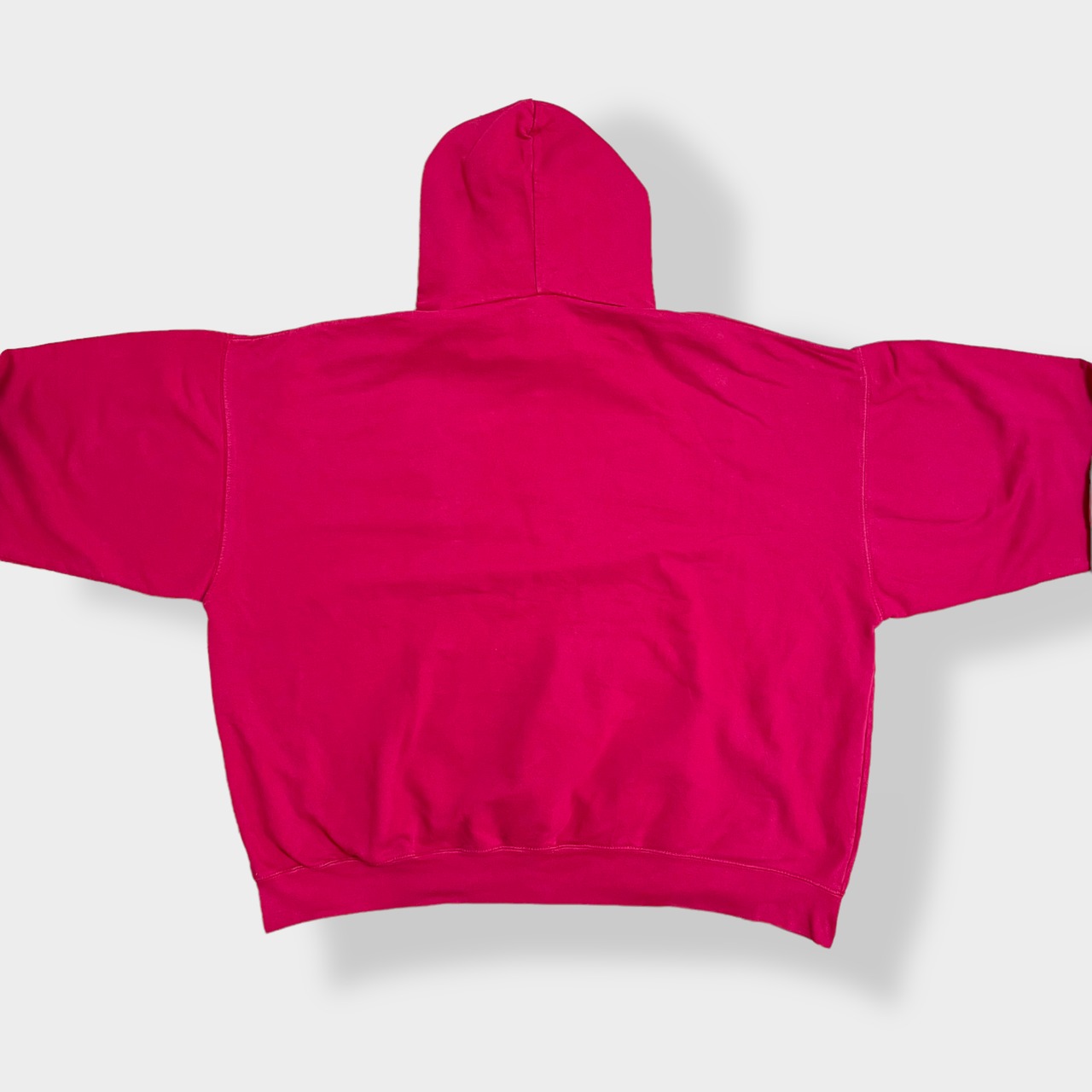 【tis】カレッジ NEBRASKA HUSKERS ネブラスカ大学 ハスカーズ 刺繍ロゴ アーチロゴ フットボール パーカー フーディー プルオーバー ビッグシルエット オーバーサイズ 極太アーム 裏起毛 赤 US古着