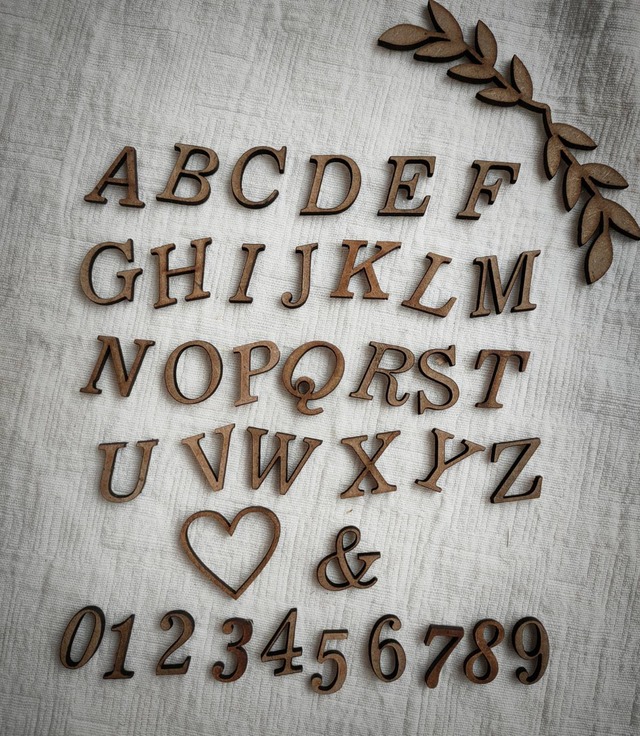 Recycled wood alphabet letters /リサイクルウッドアルファベットセット♡