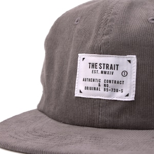 CORDUROY 6PANEL TAG CAP #BLACK