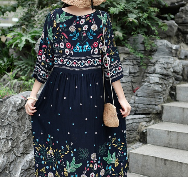ワンピース 夏ワンピース サマーワンピース 大人ワンピース エスニック  