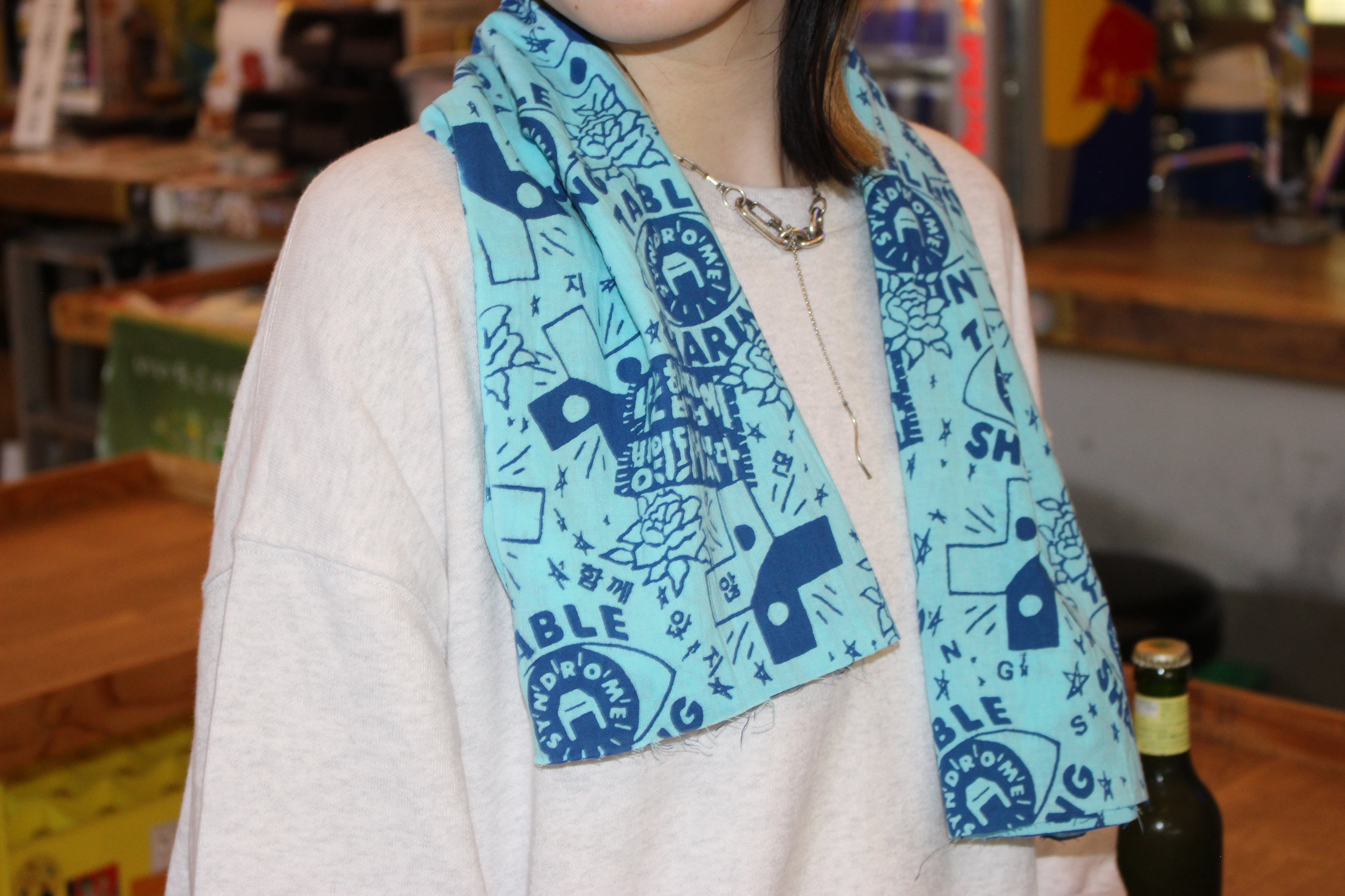 ネイタルデザイン Kads MIIDA PONCHO ポンチョ 鳳凰てぬぐい designed by kads miida | 注染てぬぐい CHILL チル