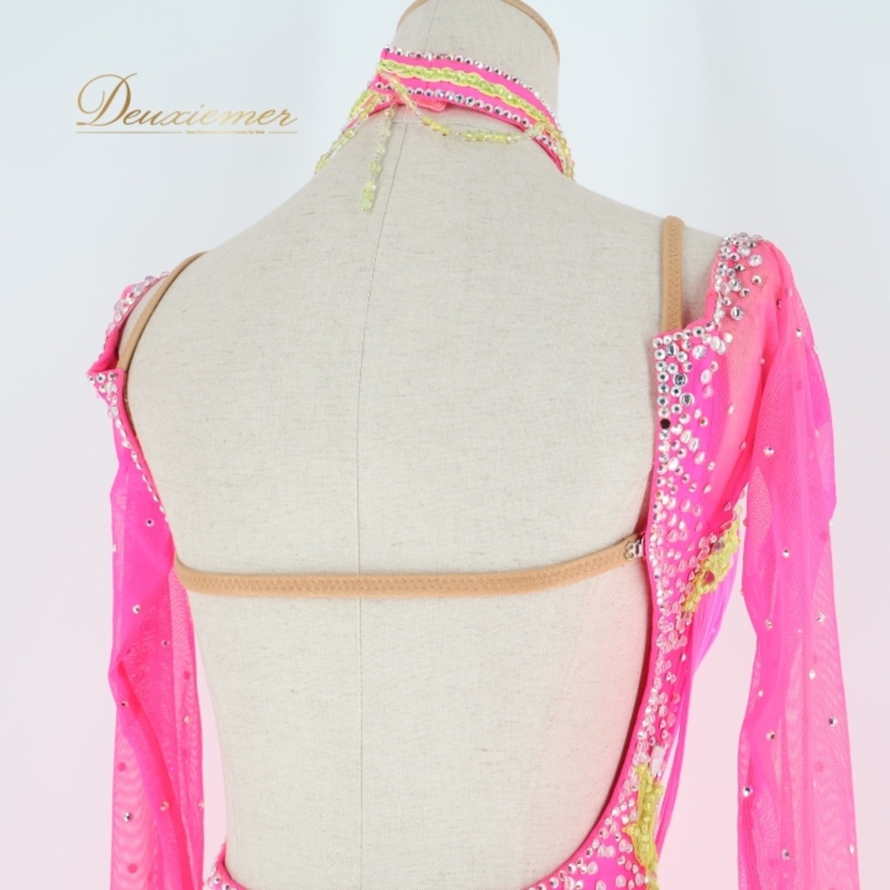 社交ダンス 衣装 白樺ドレス ラテン ドレス ワンピース 黄色 ピンク デモ 競技 ダンス パーティ 発表会 鮮やか かわいい ピンク系 イエロー系 フォーマル ダンス衣装 女性用 おしゃれ ステージ衣装 ビビッド コスチューム ダンスパーティ