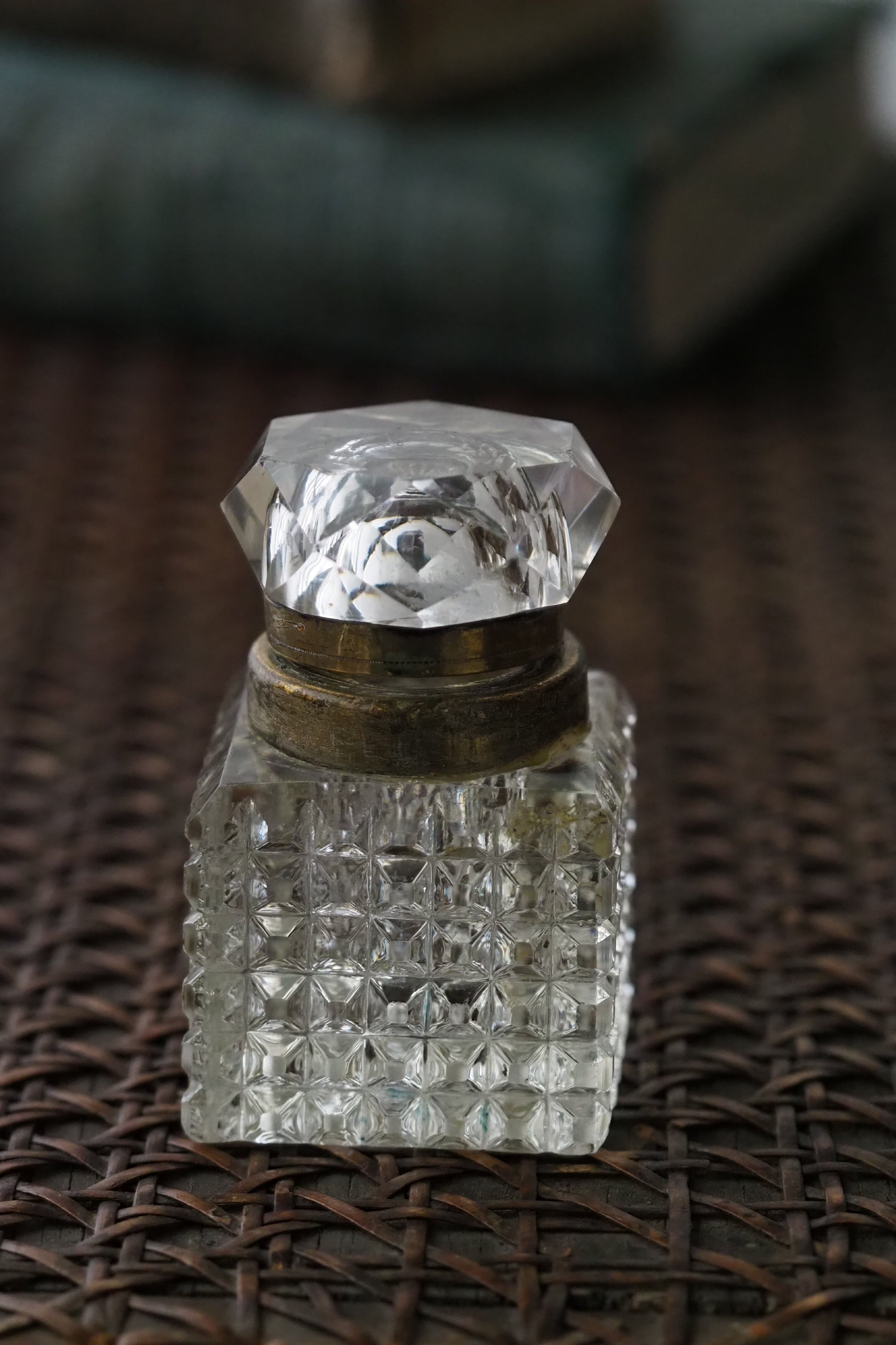 カットガラスインクボトル-antique glass ink bottle | アンティーク