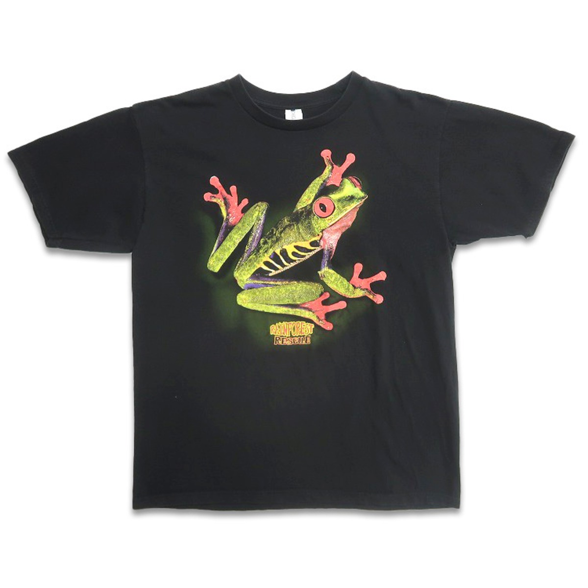 古着 CYGNUS カエル プリントTシャツ ブラック 表記：L gd403053n 