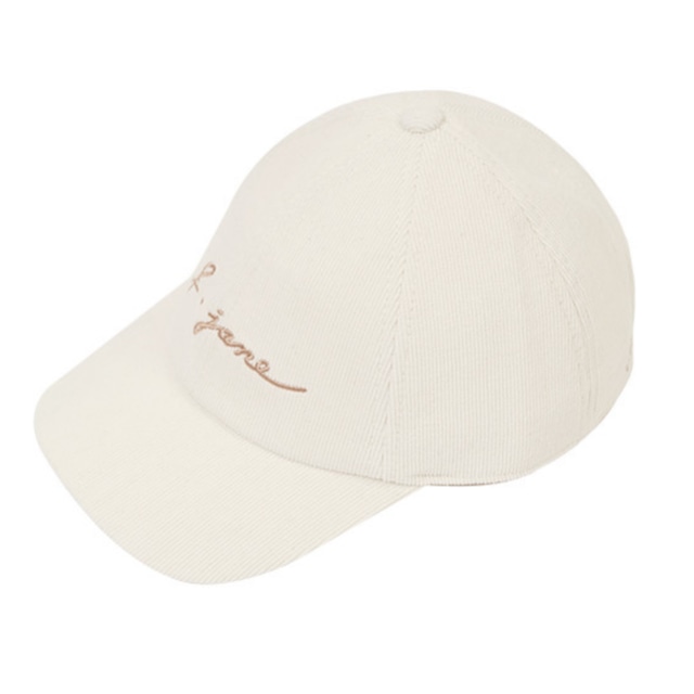 Corduroy ballcap (White)