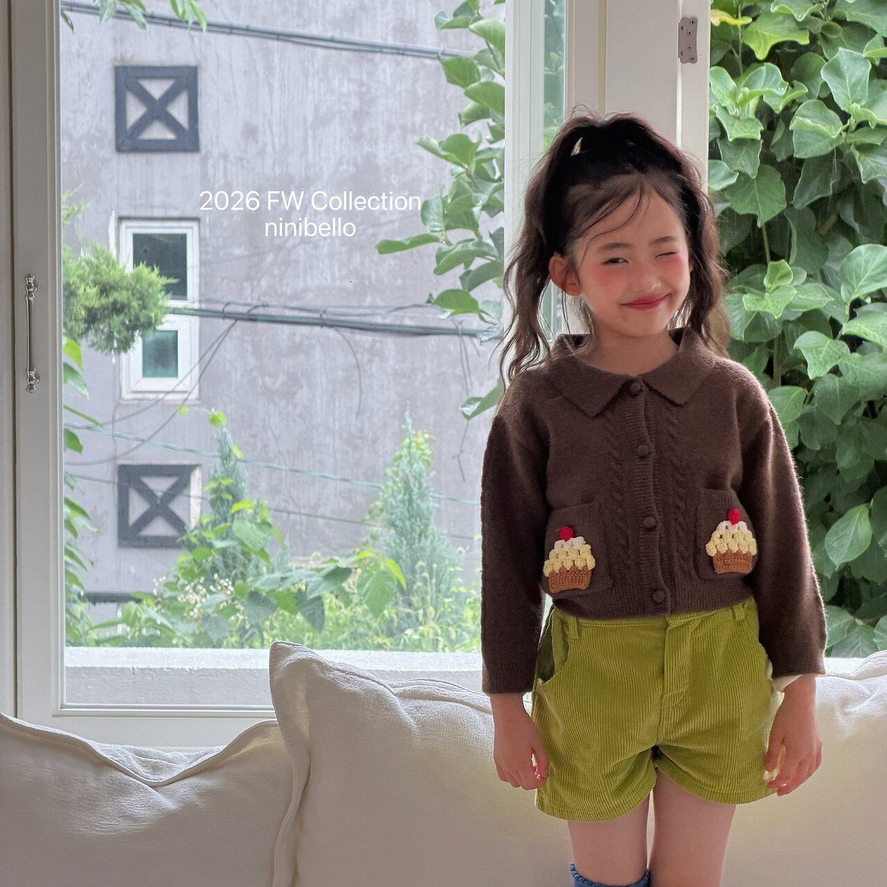 【予約】Cupcake Knit Cardigan/ ninibello